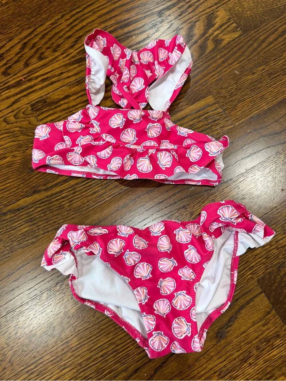 Mayoral Girls Pink Seashell Two-Piece Bikini, 5T